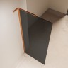 Душевая перегородка Волк-Ин (Walk-In) VLSW-1H110CGBC, 1100*2000, брашированная медь, стекло тонированное