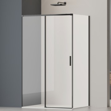 Душевой уголок Софт 2 (Soft 2) VSR-3SO29011CLB, 1100*900, черный, стекло прозрачное