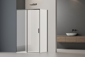 Душевой уголок Софт 2 (Soft 2) VSR-3SO29011CLB, 1100*900, черный, стекло прозрачное