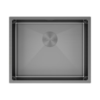 Мойка нерж. сталь NEXT 54 UNI, PM215444-GM, вороненая сталь,540х440мм, Paulmark 1,2мм