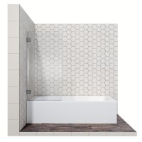 Шторка для ванны Ambassador Bath Screens 16041101 (70х140) хром,стекло прозрачное,распашная,1 место