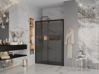 Дверь в нишу Ambassador Intense 110022204IBB (150х200) черный,стекло тонированное,раздвижная,1 место