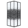 Душевое ограждение Niagara Eco NG-1008-14QBLACK (80х80х190) квадрат,раздвижное,черный,стекло мозаика,1 место