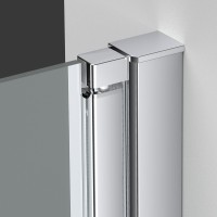 Душевая дверь Alpha VDP-3AL100CL , хром, стекло прозрачное