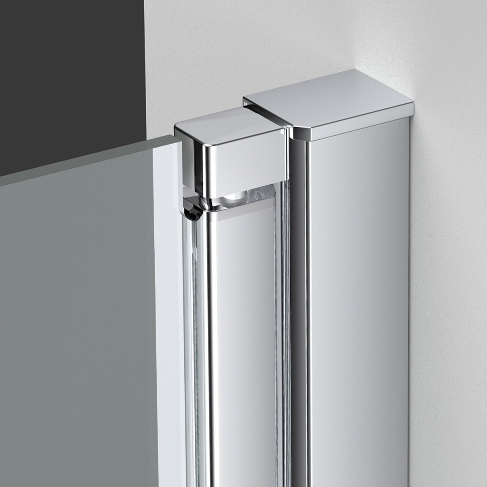 Душевая дверь Alpha VDP-3AL100CL , хром, стекло прозрачное