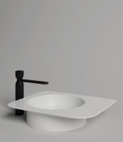 Раковина накладная ALDA 01  покраска по RAL полностью 580х350х150 S-Stone Матовое