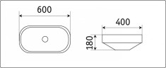 Раковина Ceramalux 5006CMB