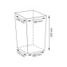Липпе (Lippe) WB-450-S Плетеная корзина для белья с крышкой