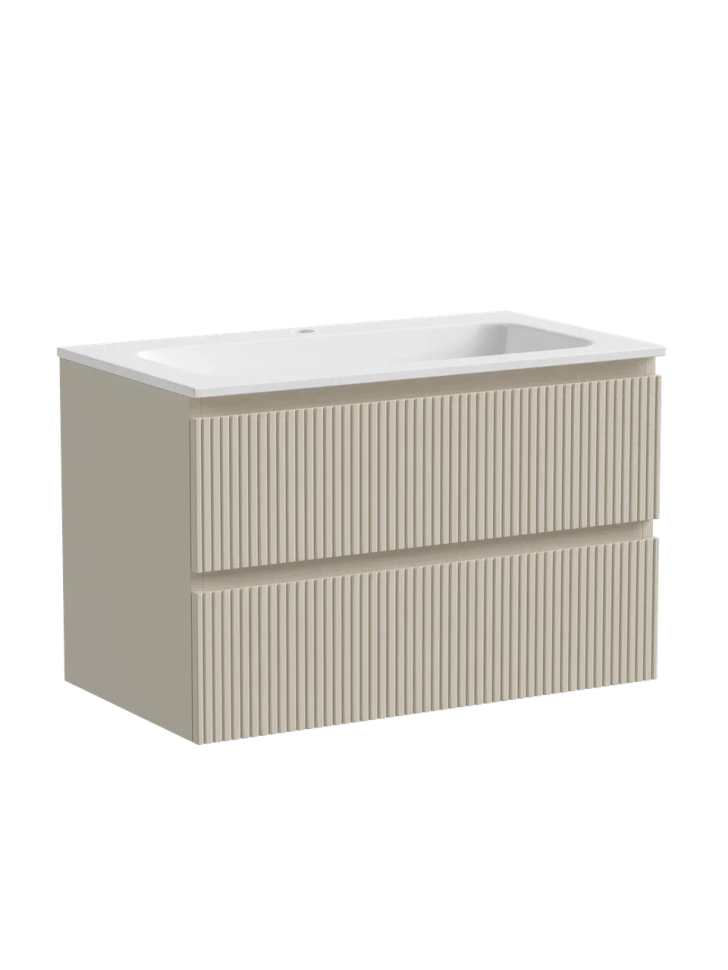 Тумба подвесная SANCOS Snob T 790х445х500, c двумя ящиками оснащенными доводчиками, Beige Soft , арт.SNT80CE