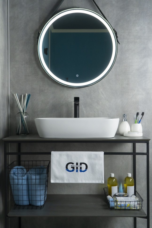 Раковина Gid N9217 51132 накладная белая 61x34x13.5