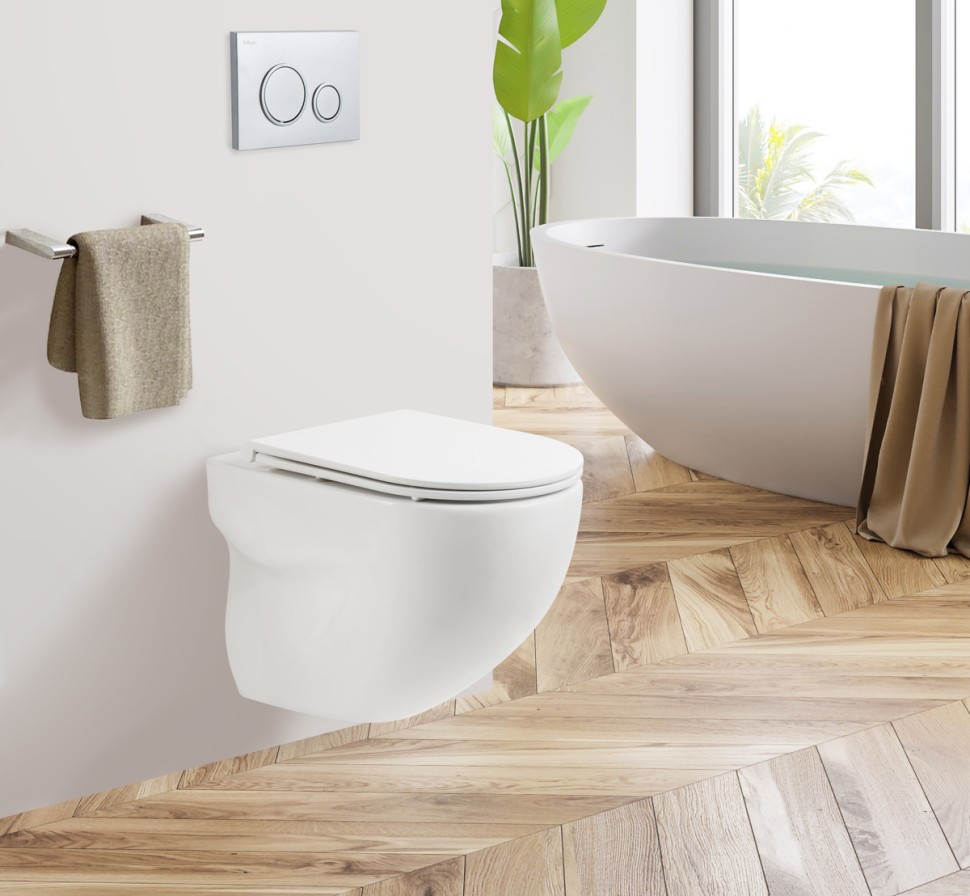 Чаша подвесного унитаза BelBagno ONDA BB066CHR