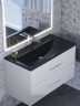 Раковина для ванной кварцевая Uperwood Foster Quartz 90х45,5х17,5 см, черная матовая, уголь