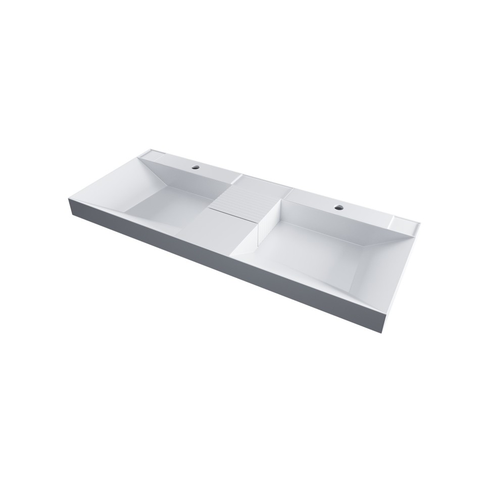 Тумба для ванной с подстольем и раковиной Andrea Sozvezdie 120 см, белая эмаль