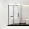 Душевой уголок Slim Soft VSR-1SS1011CLGM, 1100*1000, вороненая сталь, стекло прозрачное