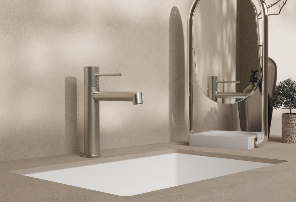 Смеситель для раковины Desire VBF-1D1BN однорычажный, брашированный никель