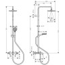 Душевая система Hansgrohe Vernis Blend Showerpipe 200 1jet с термостатом (26274000) хром