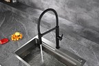 AQM9904MB Cucina Смеситель для кухни с гибким изливом, черный матовый