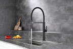 AQM9904MB Cucina Смеситель для кухни с гибким изливом, черный матовый