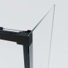Душевой уголок Soft 2 VSR-3SO29012CLB, 1200*900, черный, стекло прозрачное
