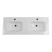 Керамическая раковина с двумя чашами BelBagno BB1200-2-ETL