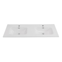 Керамическая раковина с двумя чашами BelBagno BB1200-2-ETL
