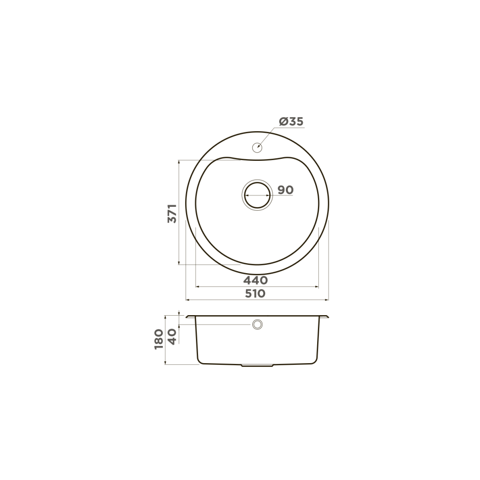 Кухонная мойка Omoikiri Saroma 51-IN нерж. сталь/нержавеющая сталь