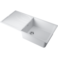 Кухонная мойка Omoikiri Yasugata 100-WH Tetogranit/белый