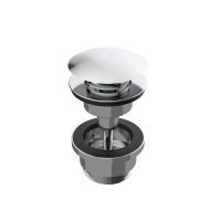 Донный клапан GRB VALVES 081100 клик-клак, круглый, хром  