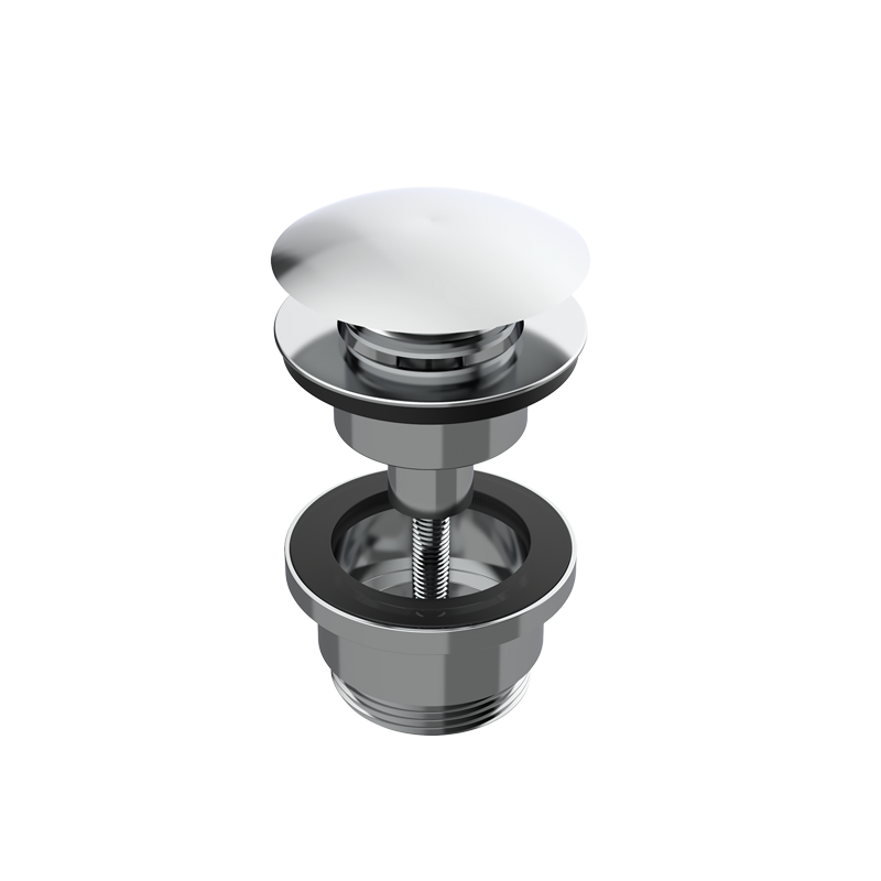 Донный клапан GRB VALVES 081100 клик-клак, круглый, хром  