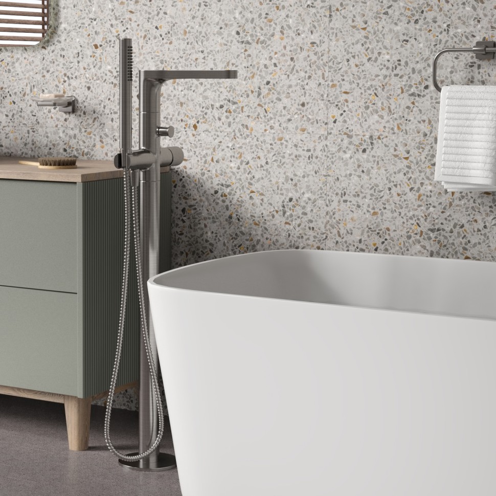 Мозель (Mosel) / (Tauber) 6421 Смеситель напольный для ванны