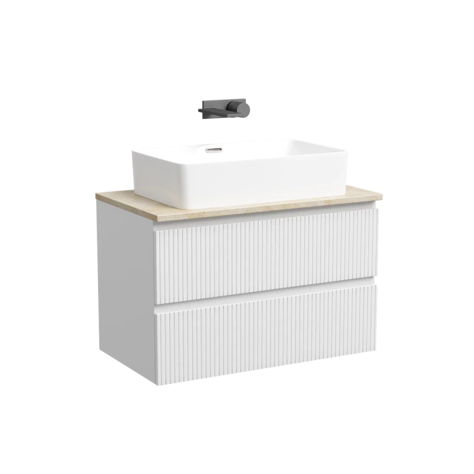 Тумба подвесная SANCOS Snob T 790х445х500, c двумя ящиками оснащенными доводчиками, Bianco, арт.SNT80W