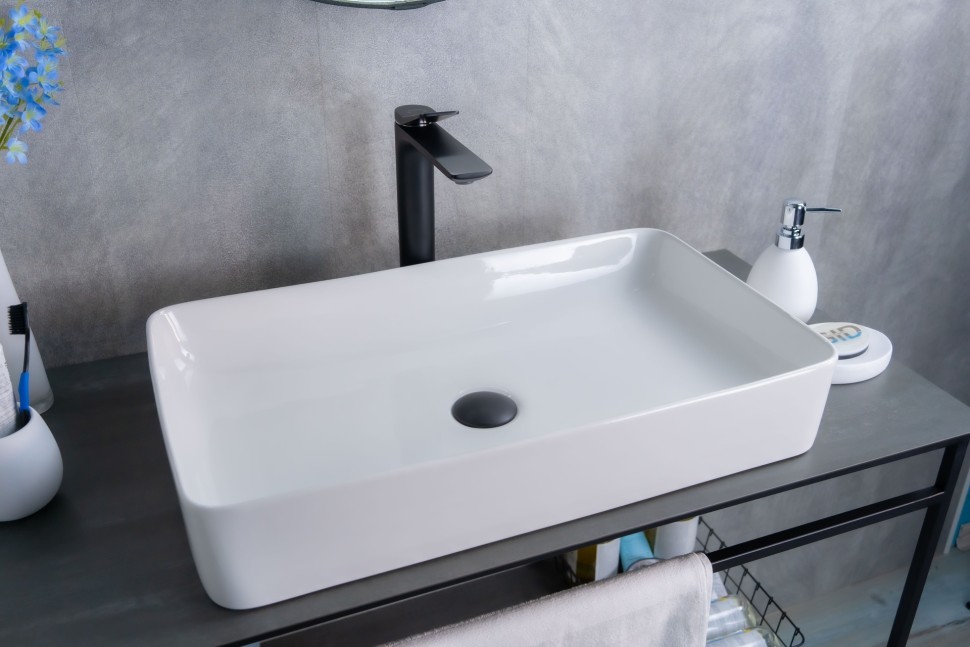 Раковина Gid N9396 51140 накладная белая 60x34x11