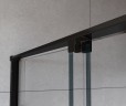 Душевая дверь Arno VPS-1A120CLB, 1200, черный, стекло прозрачное