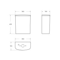 Бачок BelBagno PRADO BB10150T