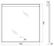 Зеркало BelBagno SPC-UNO-700-700-TCH
