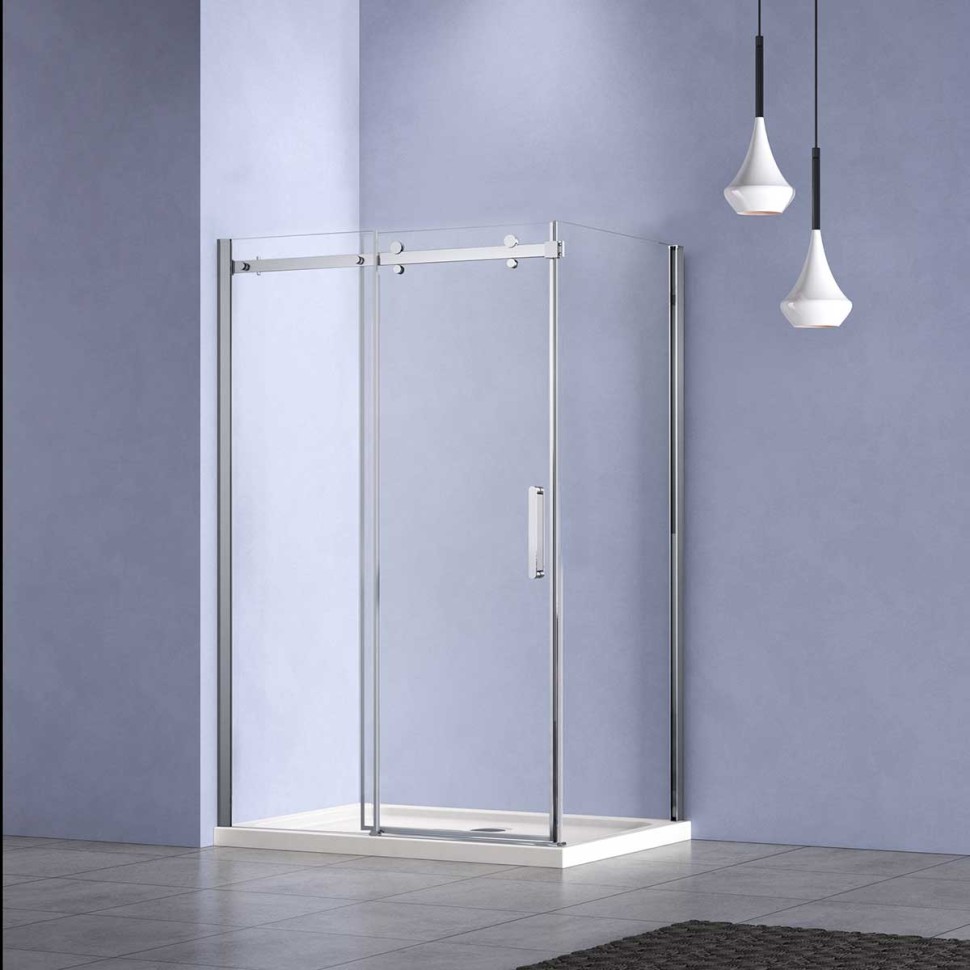 Душевой уголок Como-N VSR-4CN9013CL, 1300*900, хром, стекло прозрачное