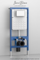 Комплект 3в1 IBERICA BLANCA инсталляция SILENCIO, унитаз BURGOS ALTO белый, кнопка смыва ESTI-S хром матовый (IB001.BRA.231.853)