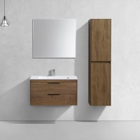 База под раковину Chiara 2D 800 подвесная, 2 выкатных ящика soft-close, T.Oak