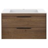 База под раковину Chiara 2D 800 подвесная, 2 выкатных ящика soft-close, T.Oak