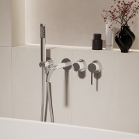 Смеситель для ванны Villa VTFW-1VL1CH, встраиваемый, хром