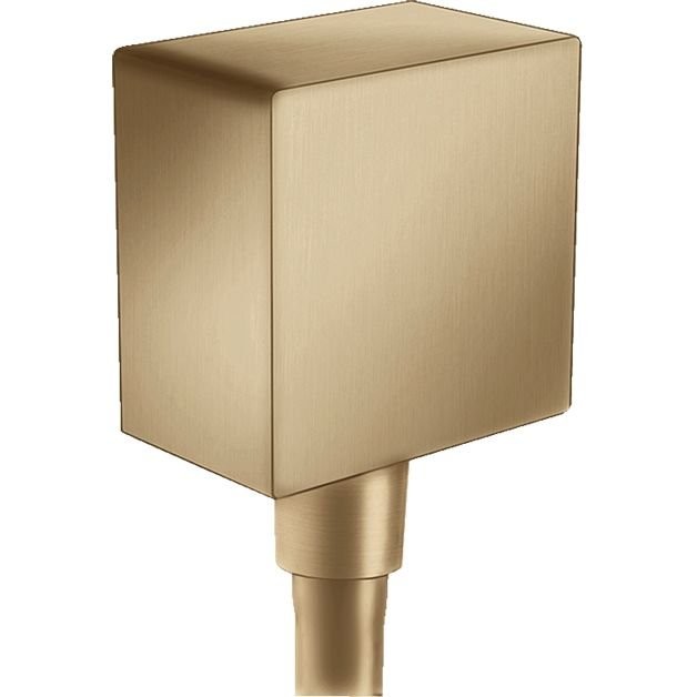 Вывод воды Hansgrohe для ручного душа с клапаном, цвет: шлифованная бронза 26455140