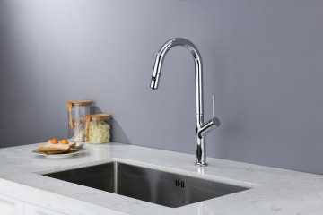 Смеситель для кухни AQUAme Cucina с выдвижным изливом AQM9905CR
