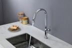 Смеситель для кухни AQUAme Cucina с выдвижным изливом AQM9905CR