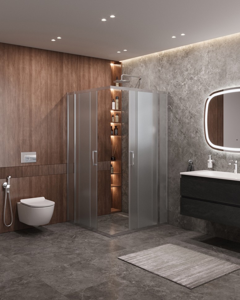 Душевой уголок CEZARES MOLVENO-A-22-100+20-P-Cr