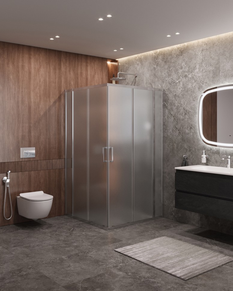 Душевой уголок CEZARES MOLVENO-A-22-100+20-P-Cr