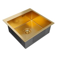 Мойка нерж. сталь AISI304 VELTEN 51, PM905151-BG, брашированное золото, PVD, 510х510мм, Starke-Paulmark
