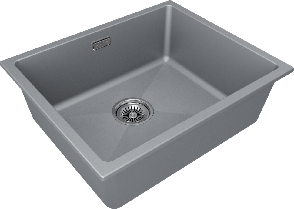 Мойка LUMI 55UNI, IT-GRANIT, LU55-GRM, серый металлик, 555х460, Paulmark