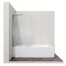 Шторка для ванны Ambassador Bath Screens 16041103 (80х140) хром,стекло прозрачное,неподвижное,1 место