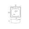 Кухонная мойка Omoikiri Saru 48-IN нерж. сталь/нержавеющая сталь