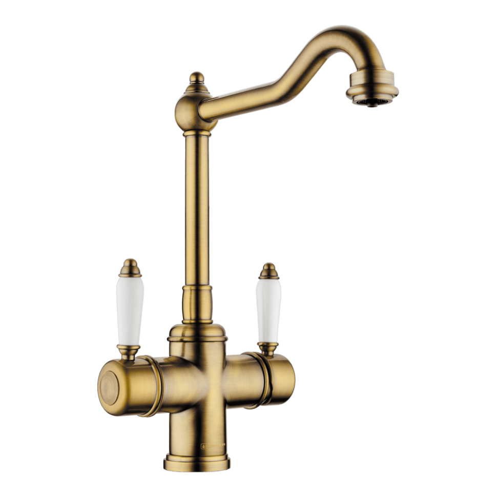 Смеситель для кухни Omoikiri Tottori-AB-022 латунь/античная латунь